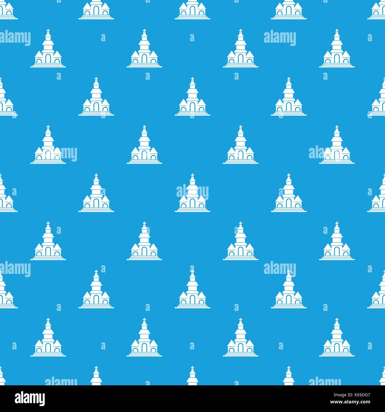 Church pattern seamless blue Stock Vector Image & Art - Alamy
