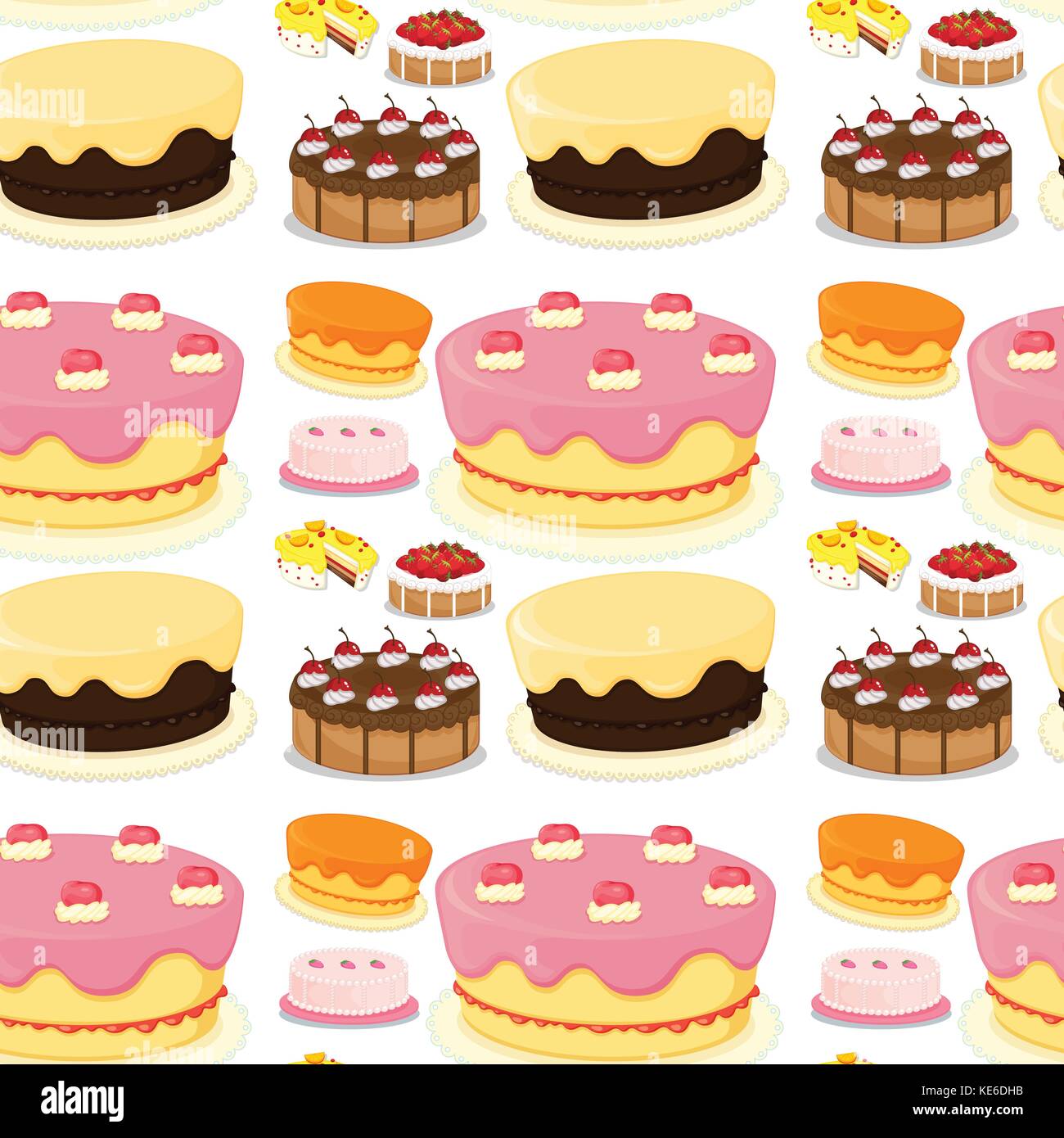 Tile cake Stock Vector Images - Alamy