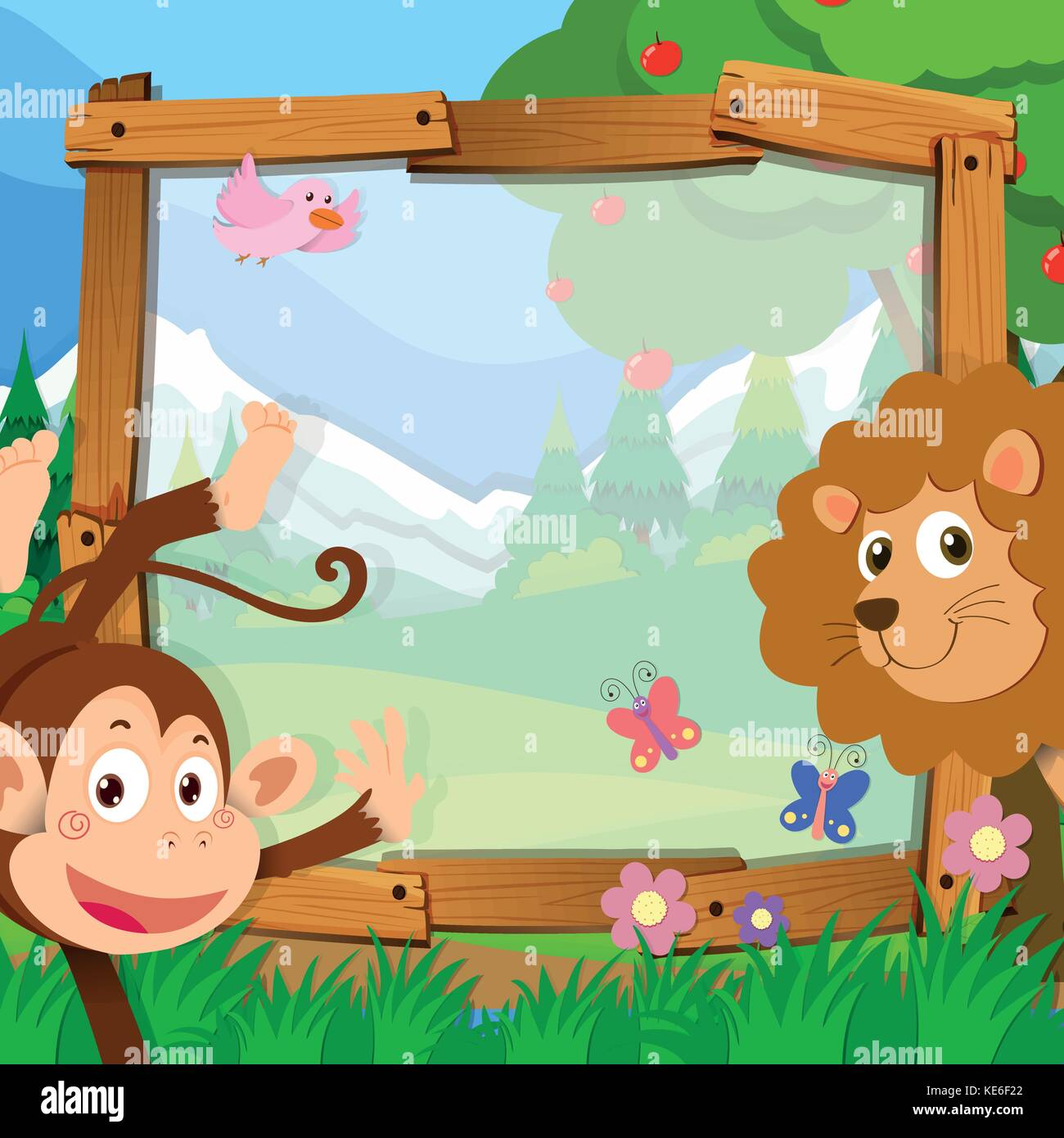 Border design animals hi-res stock photography and images - Alamy Border design animals hi-res stock photography and images - Alamy