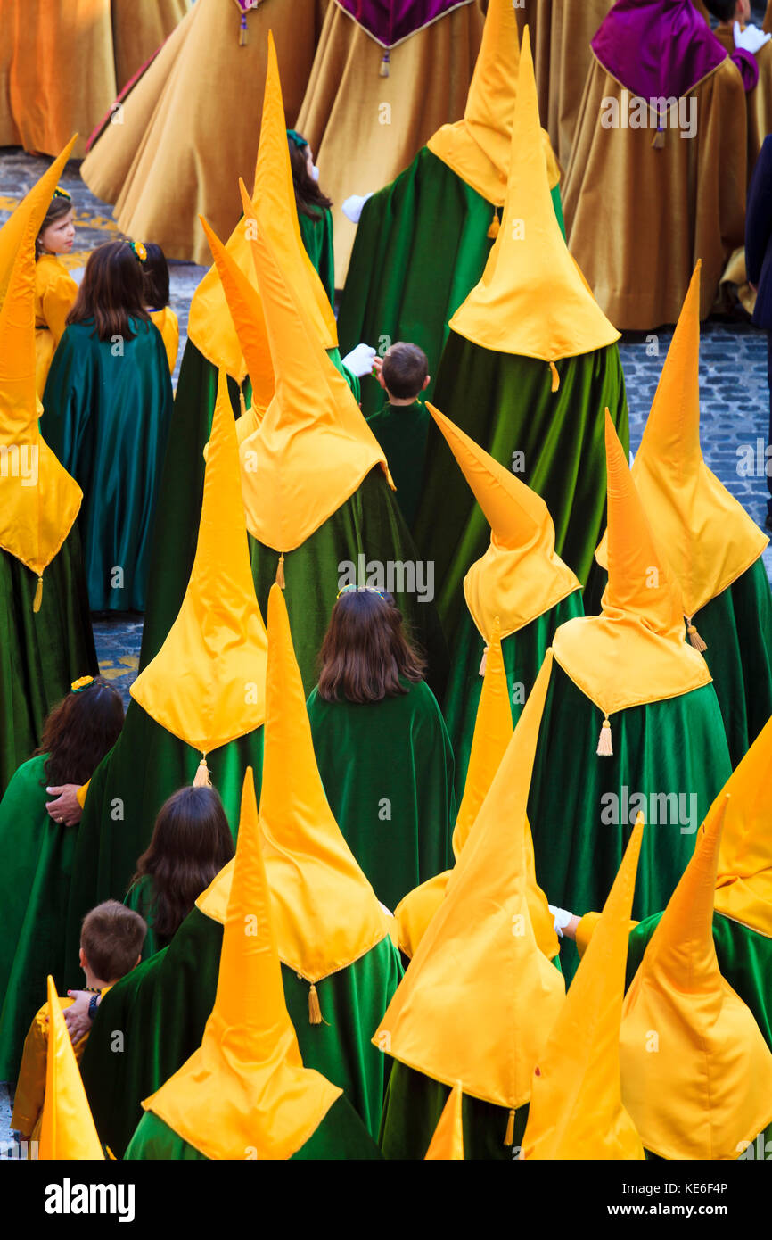 Resurrection Parade on Easter Sunday in Gandia Spain with the