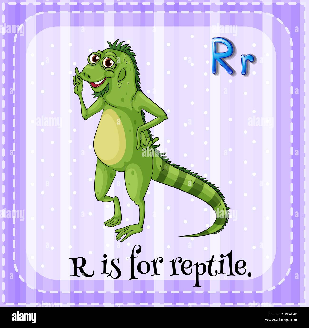 Flashcard letter R is for reptile Stock Vector Image & Art - Alamy