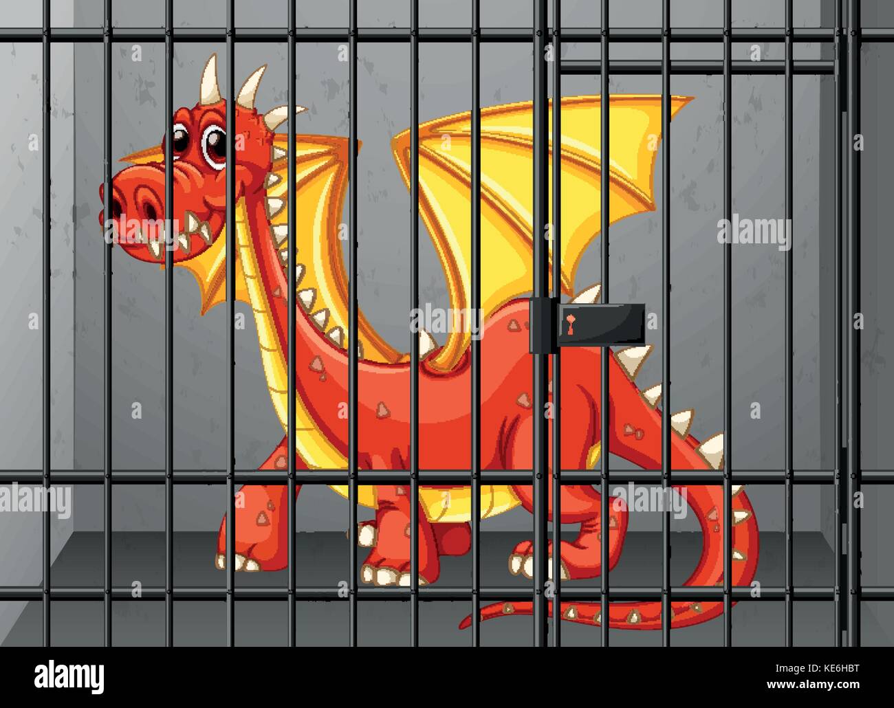 Monster In Locked Cage Stock Photos & Monster In Locked Cage Stock ...