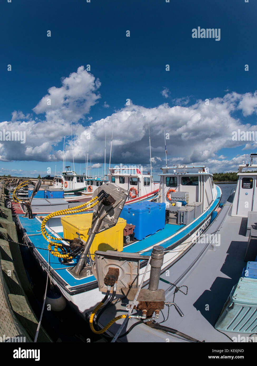 Lobster boats, Quai de Loggiecroft, Kouchibouguac River, Kouchibouguac