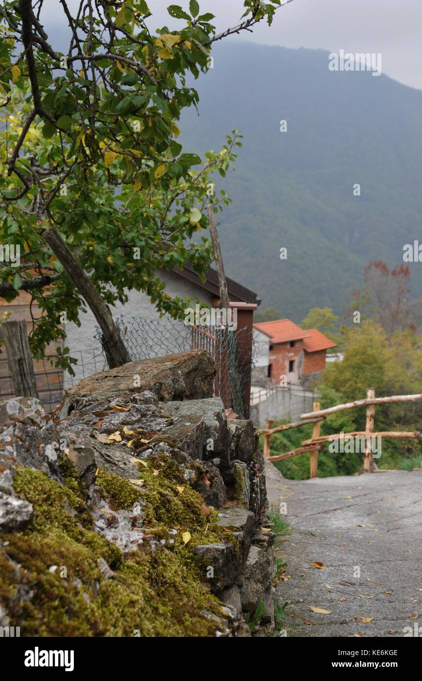 Life in the village of Carrega Ligure, Piedmont, Italy Stock Photo Alamy