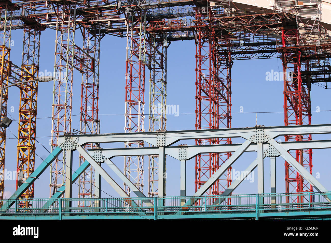 bridge construction site Stock Photo - Alamy