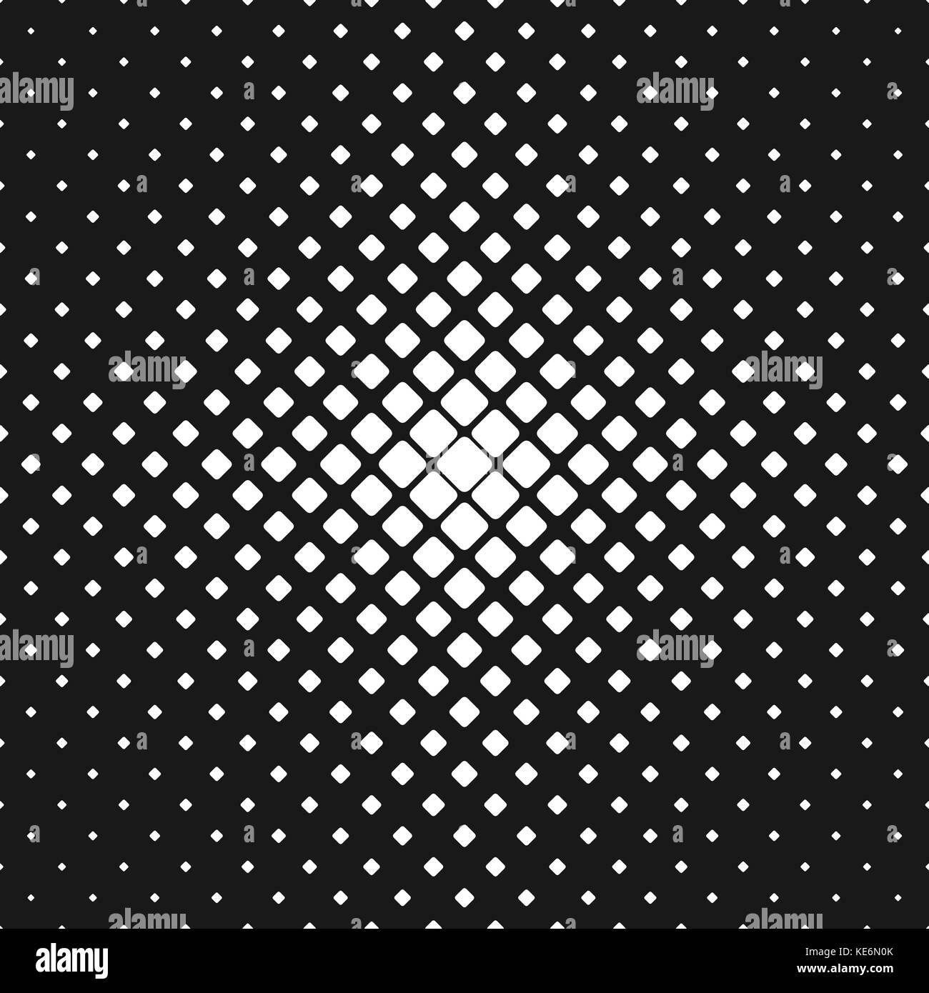 Abstract black and white rounded square pattern background vector