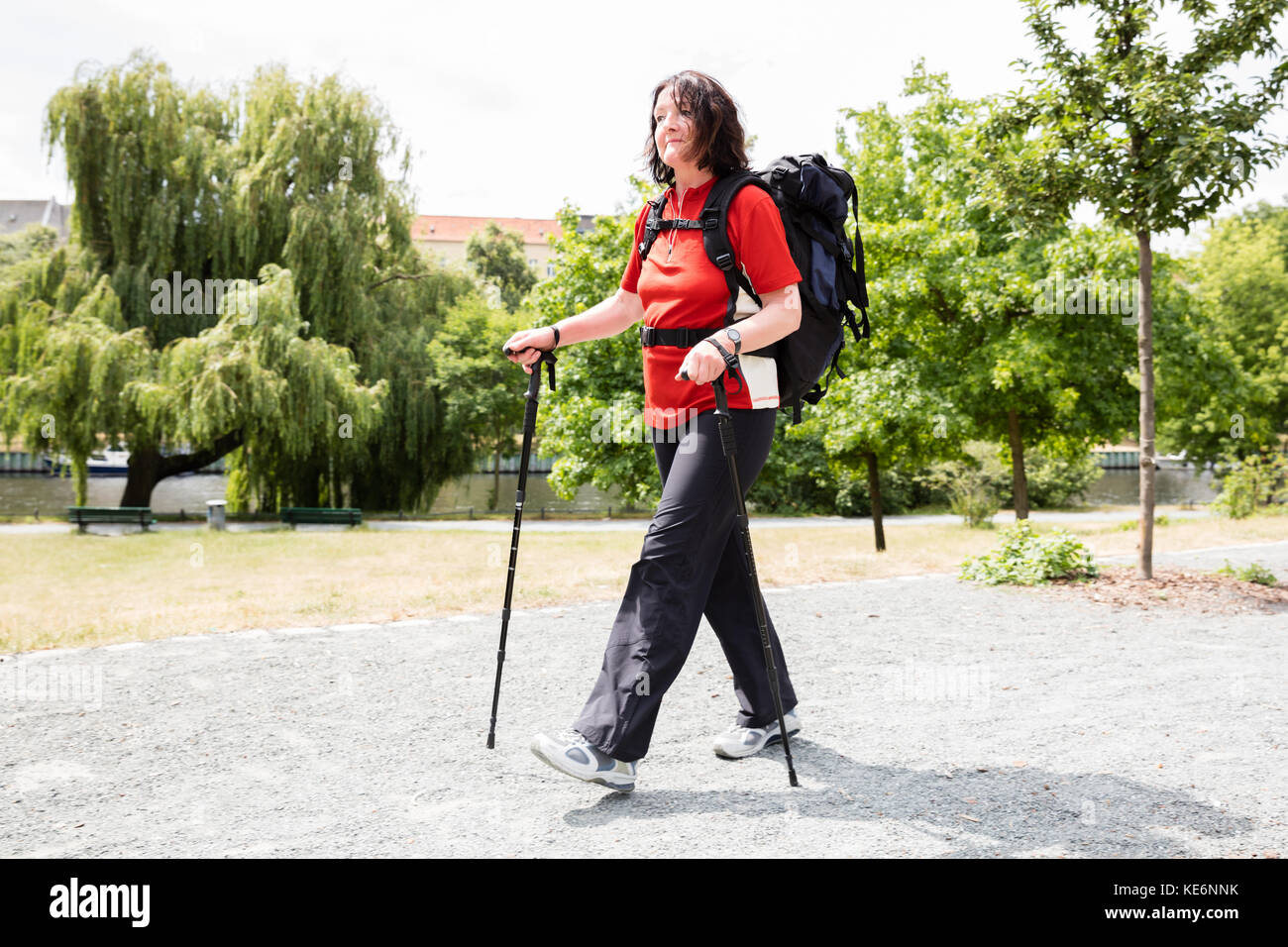 Female senior hiker hi-res stock photography and images - Alamy