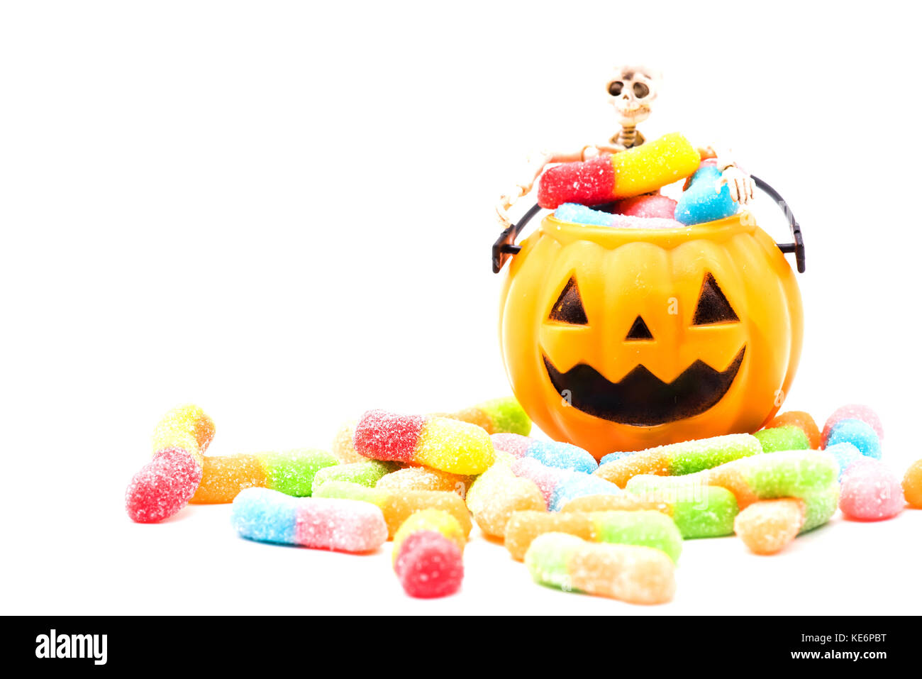 Halloween pumpkin isolated on white background Stock Photo - Alamy