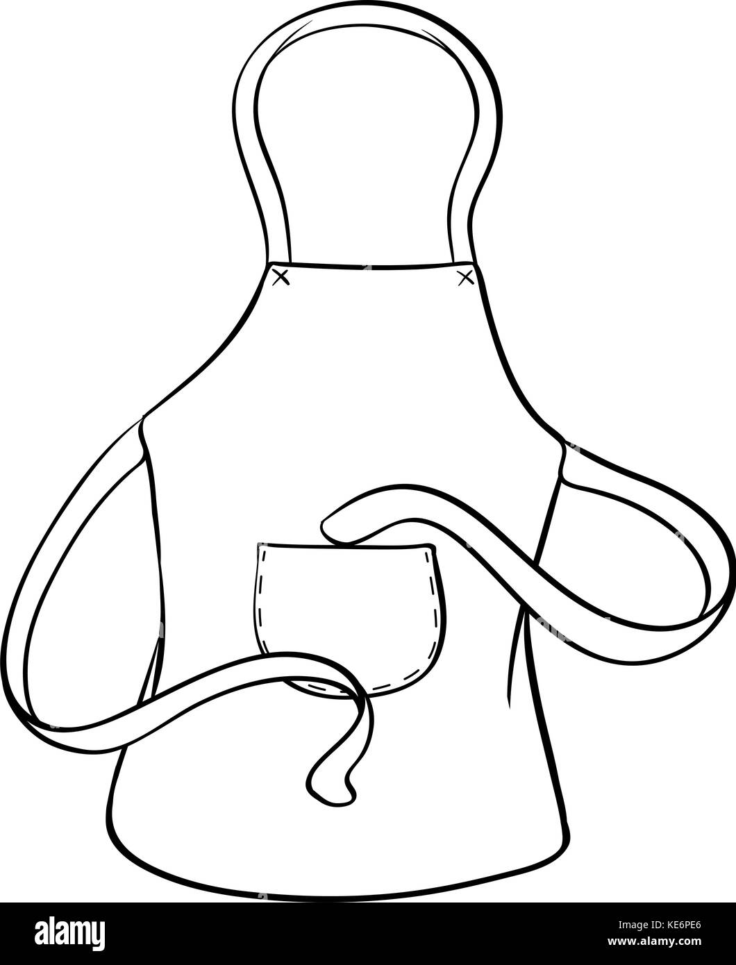 Close up classic design of apron Stock Vector Image & Art   Alamy