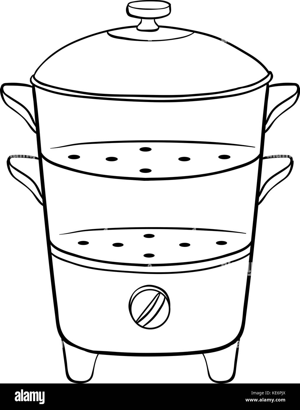 Double boiler Black and White Stock Photos & Images - Alamy