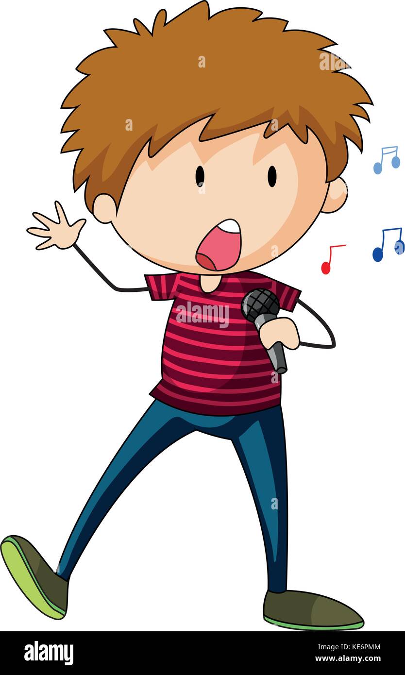 Boy Singing Clip Art