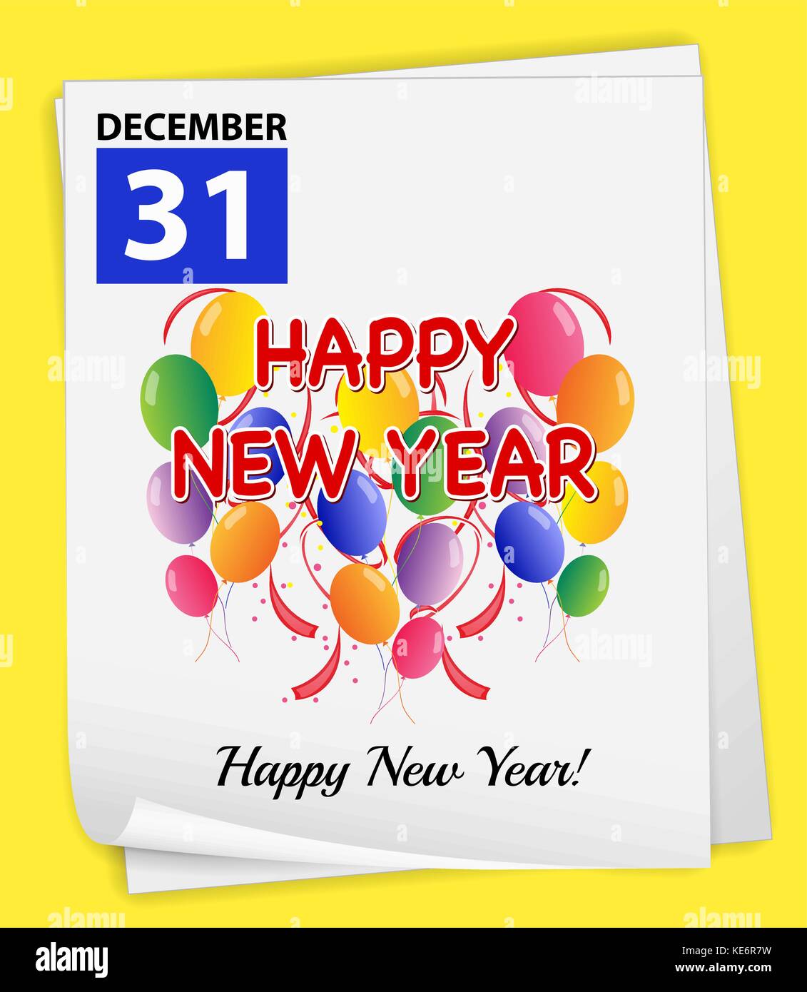 31 december calendar Stock Vector Images - Alamy