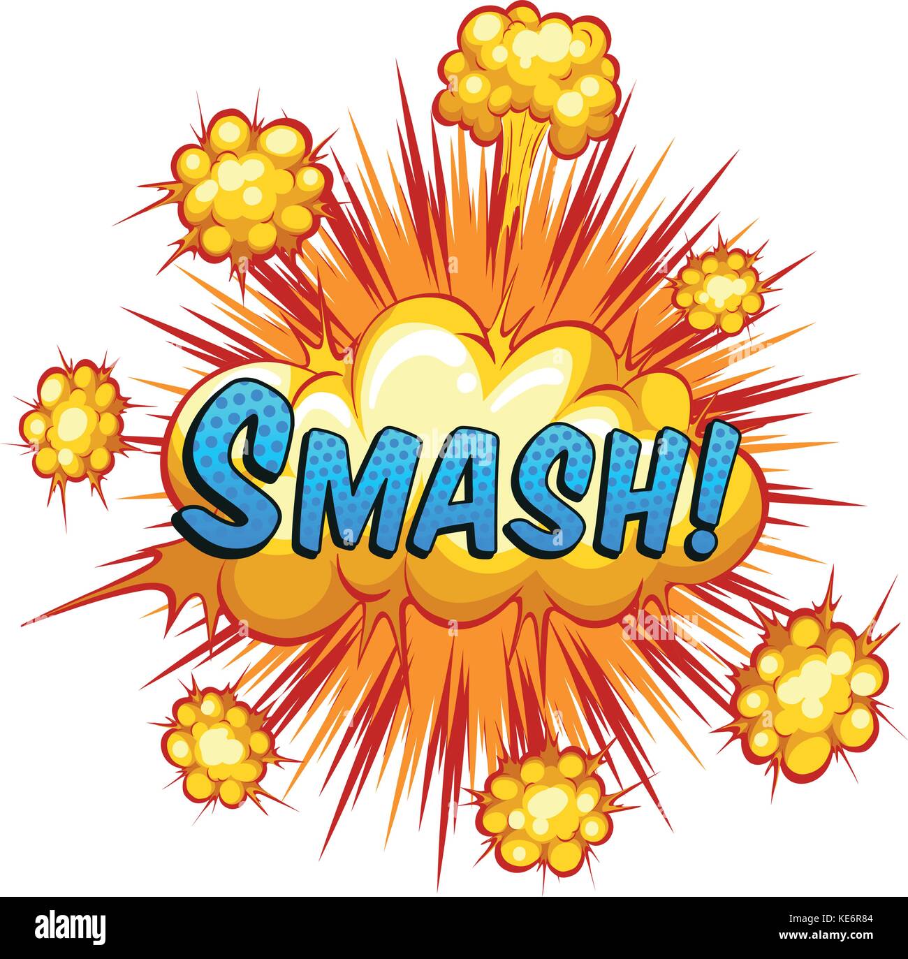Word smash with cloud explosion background Stock Vector Image & Art Alamy