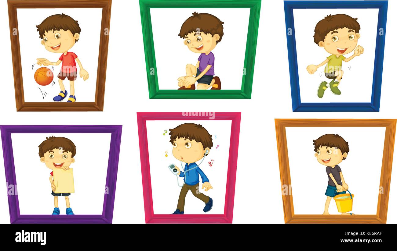 Boy photograph in a frame hi-res stock photography and images - Alamy