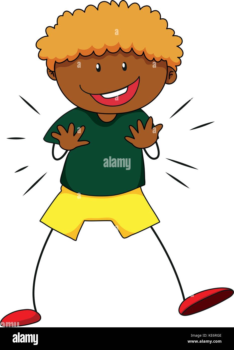 Closeup happy boy smiling with joy Stock Vector Image & Art - Alamy