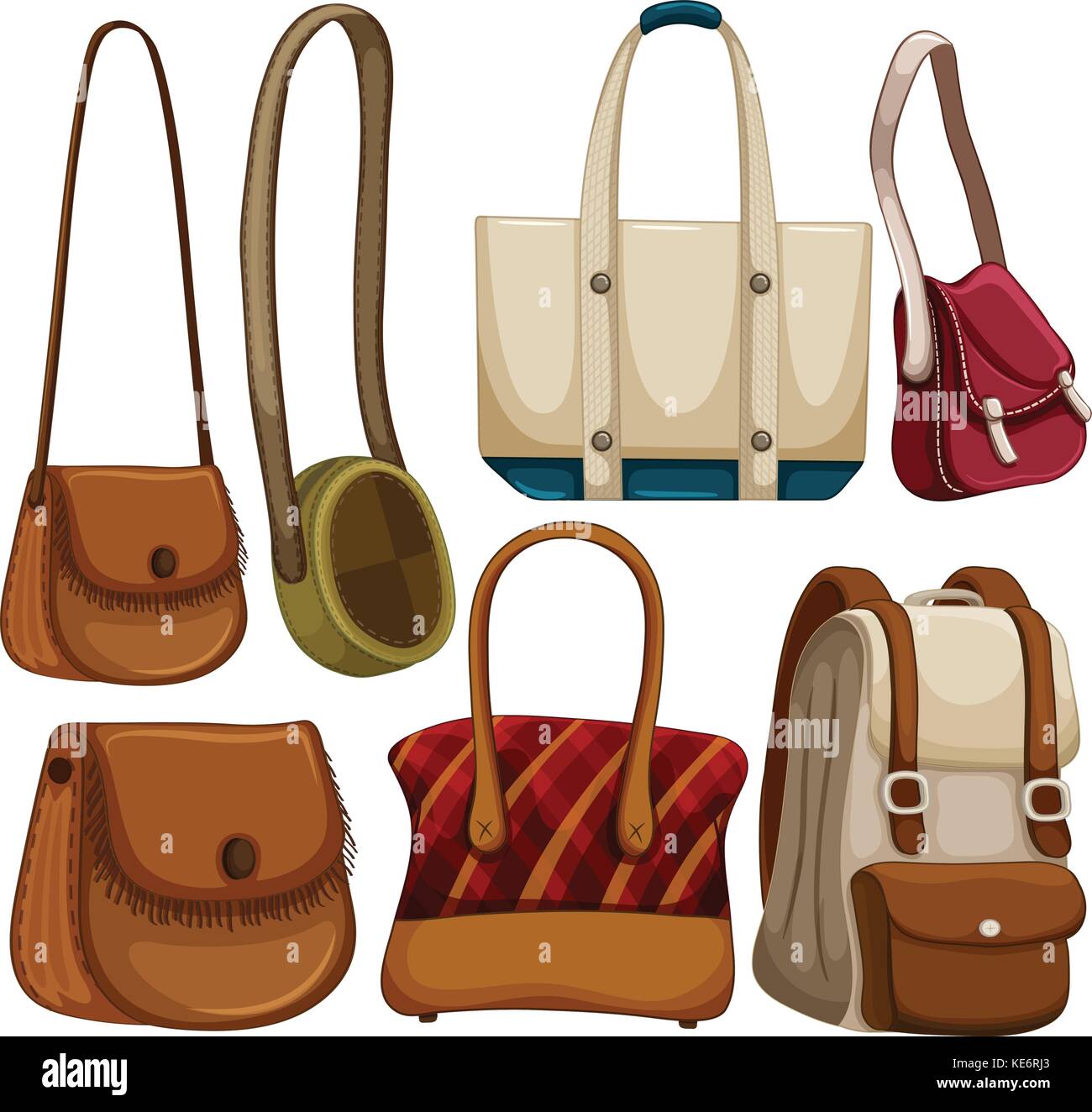 Different kind of hand bags Stock Vector Image & Art - Alamy