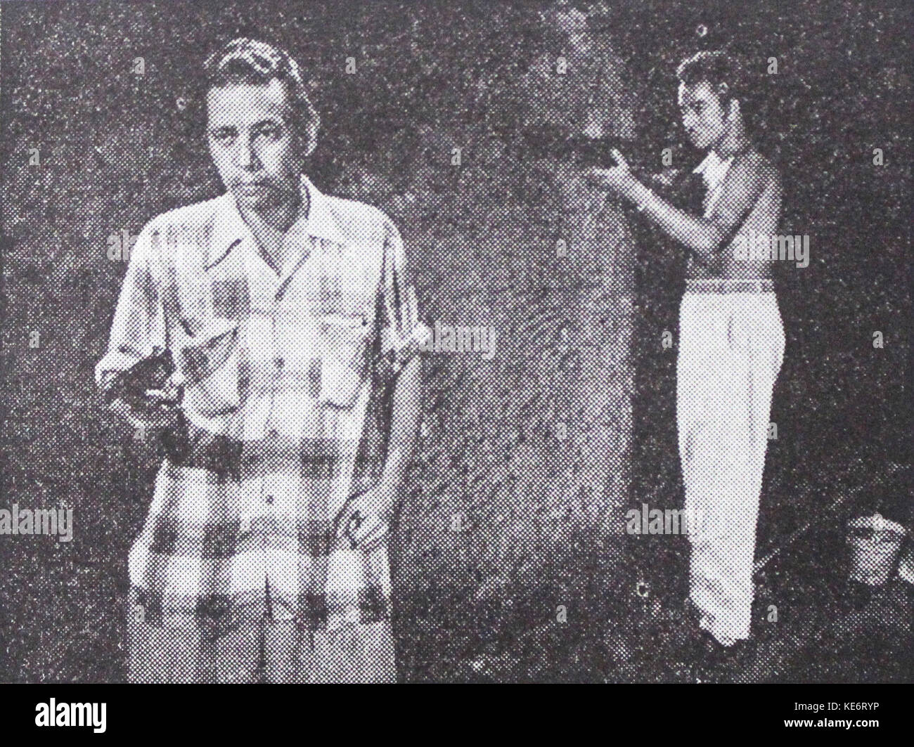 Ali Yugo in Sri Asih Film Varia May 1954 p9 Stock Photo