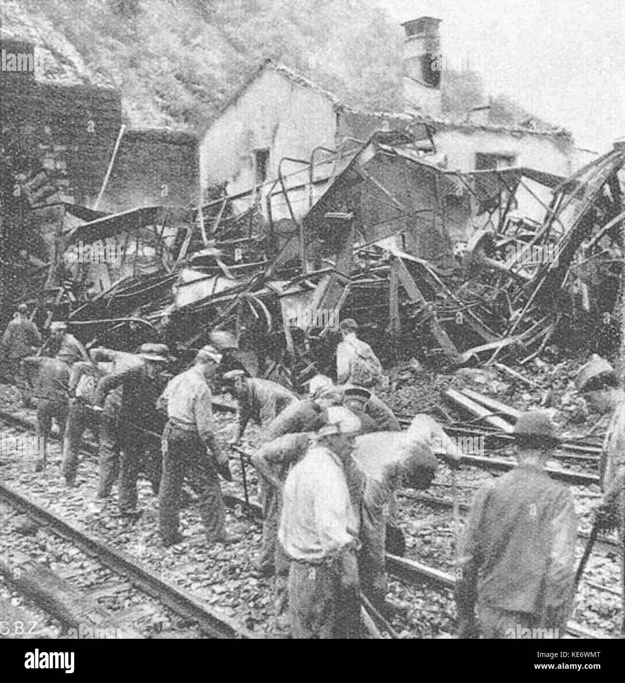 Eisenbahnunfall Piano Tondo 3 Stock Photo Alamy