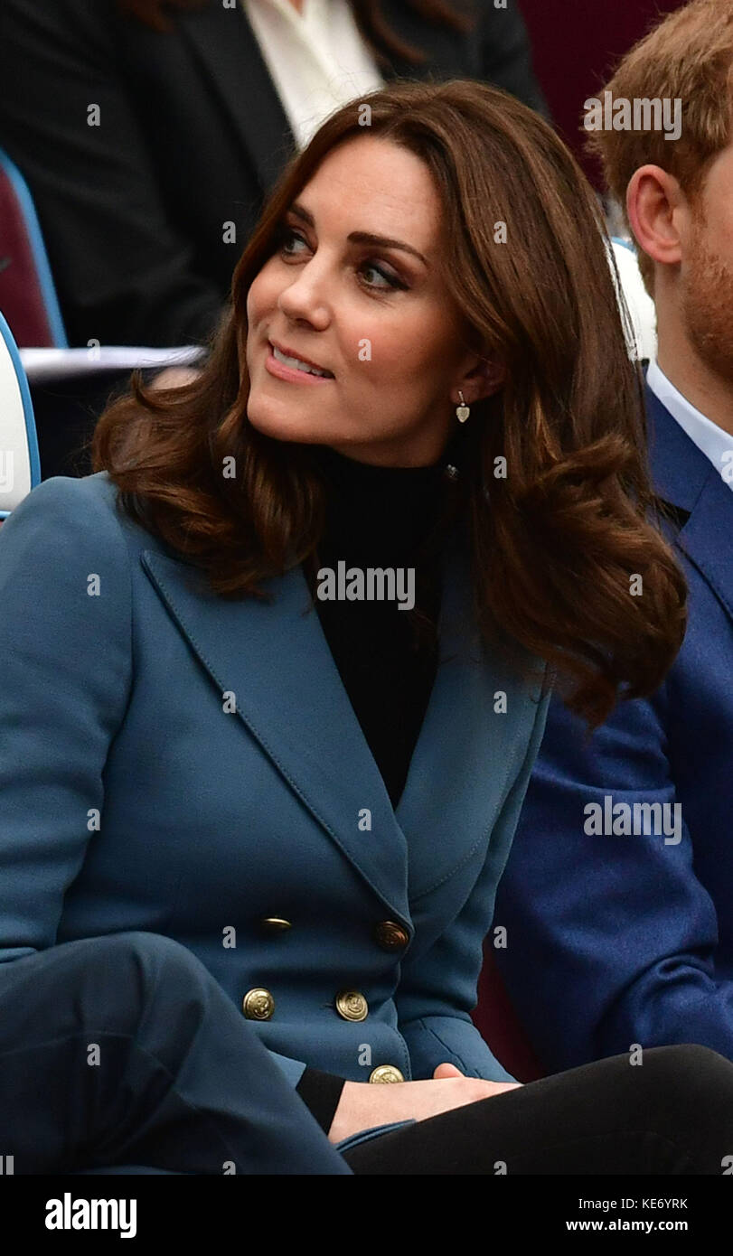 The Duchess of Cambridge at West Ham UnitedÕs London Stadium, as she ...