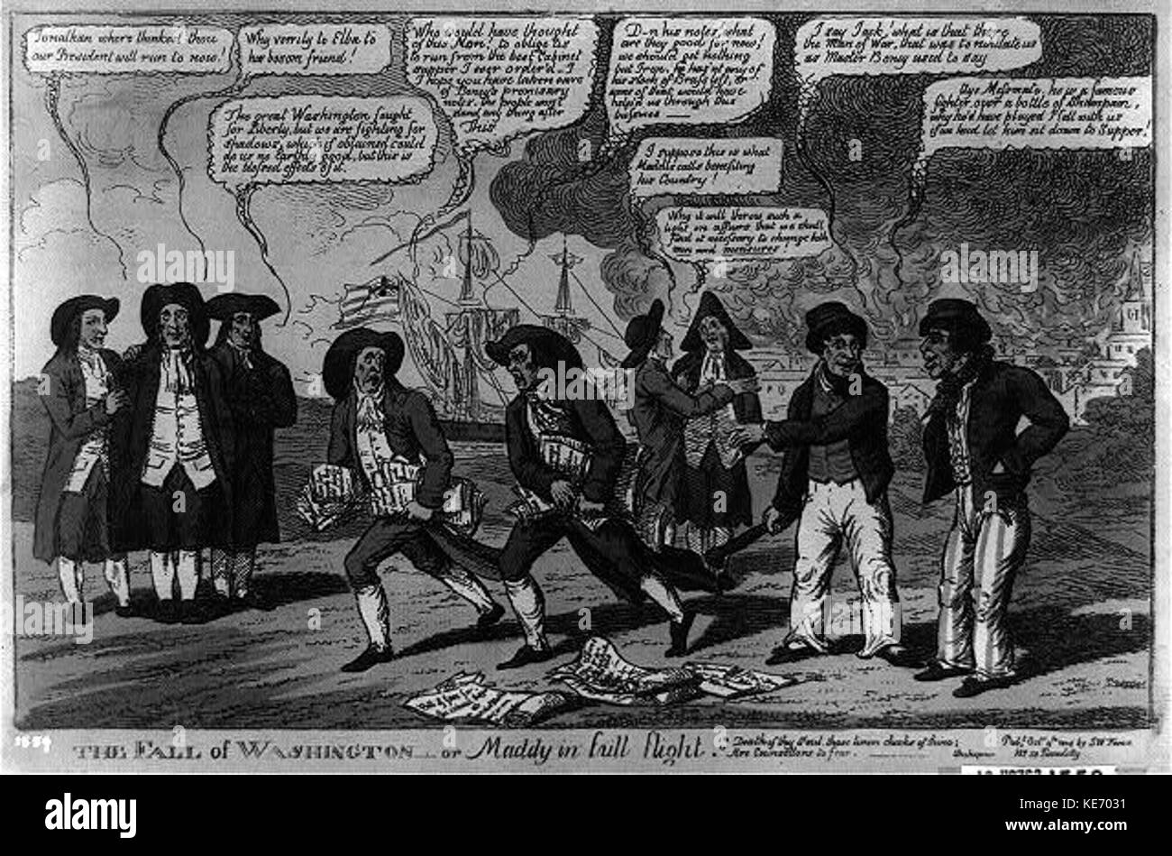The fall of Washington or Maddy in full flight LCCN94507312 Stock Photo