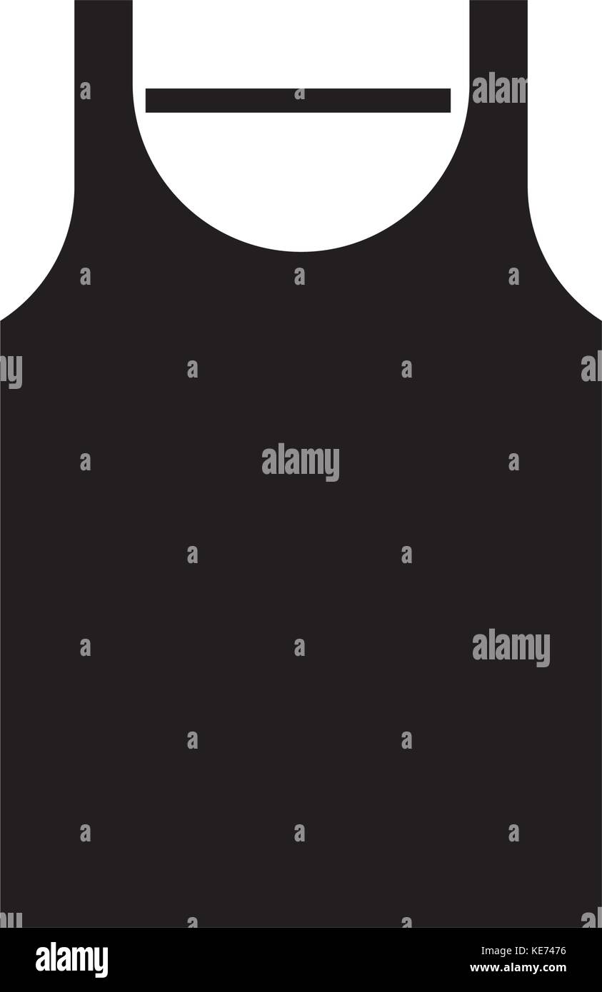 singlet icon, vector illustration, black sign on isolated background ...