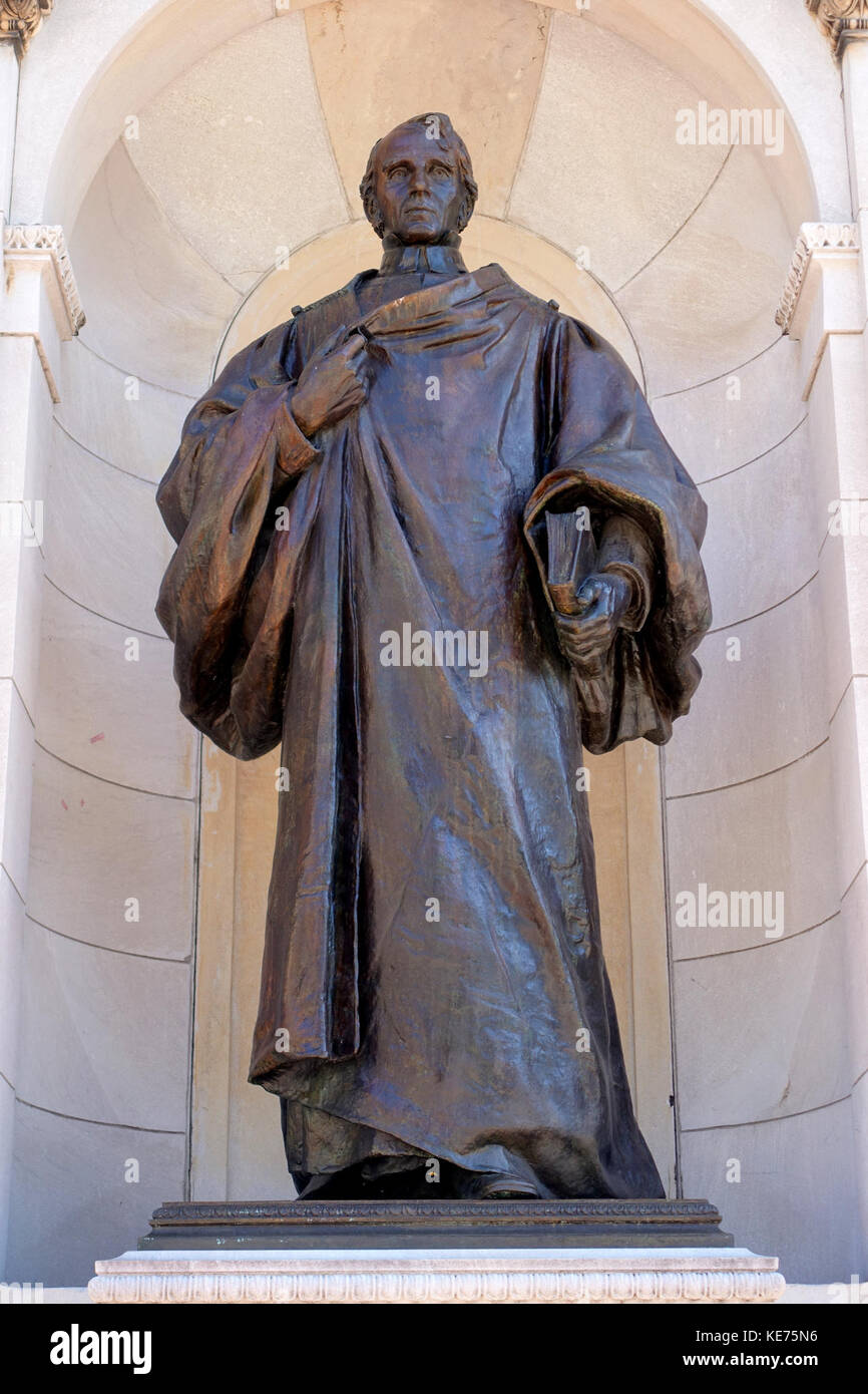 William Ellery Channing statue by Herbert Adams   Boston Public Garden   Boston, MA   DSC08125 Stock Photo