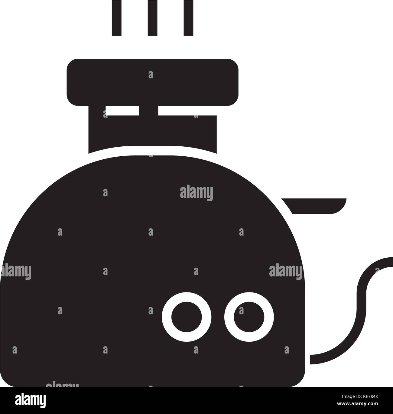 Push button coffee machine Stock Vector Images - Alamy