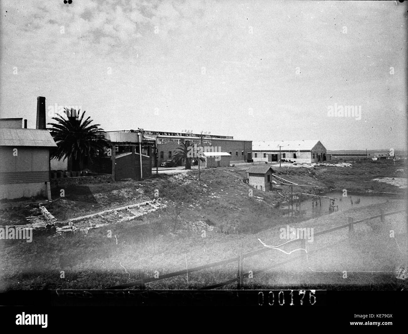 A general view of the scouring and fleecing works at Australian Wool ...