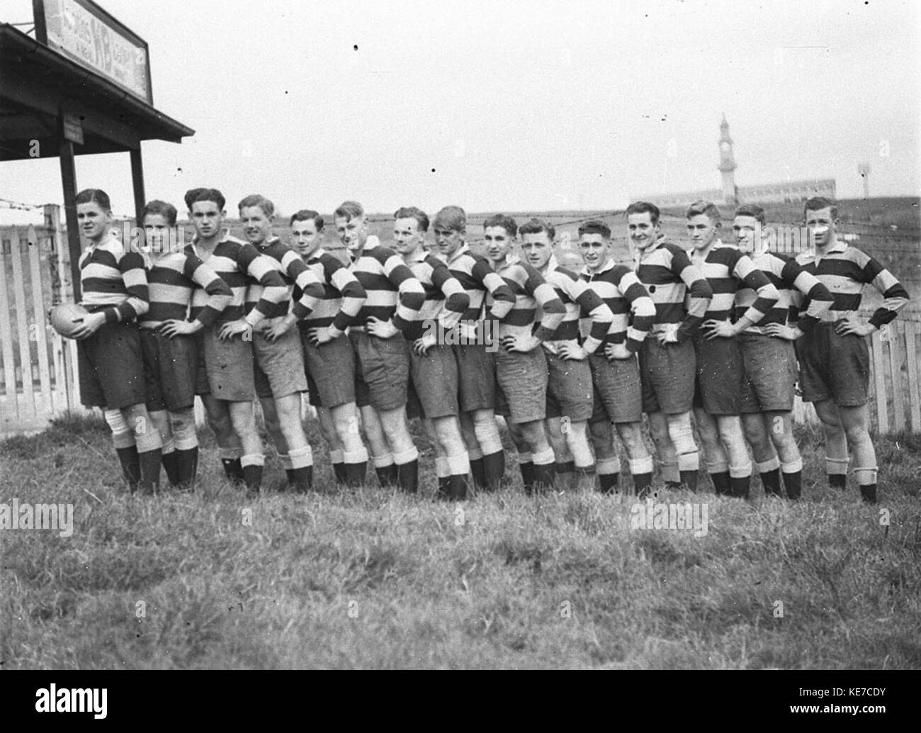 42330 Rugby Union West Maitland High School team Stock Photo