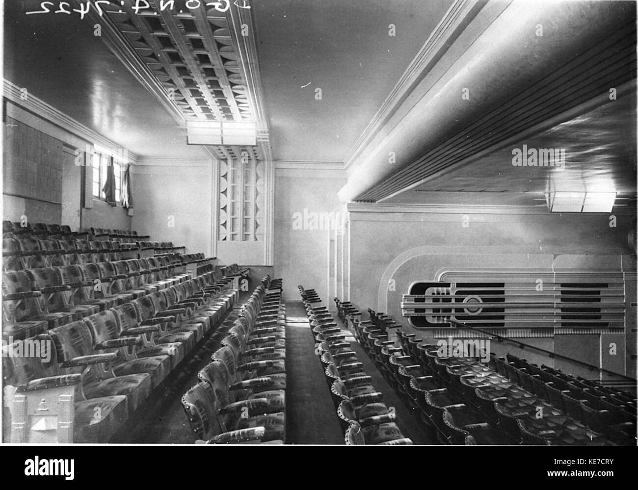 8354 Side view of dress circle Regal Theatre Bondi Junction Stock Photo