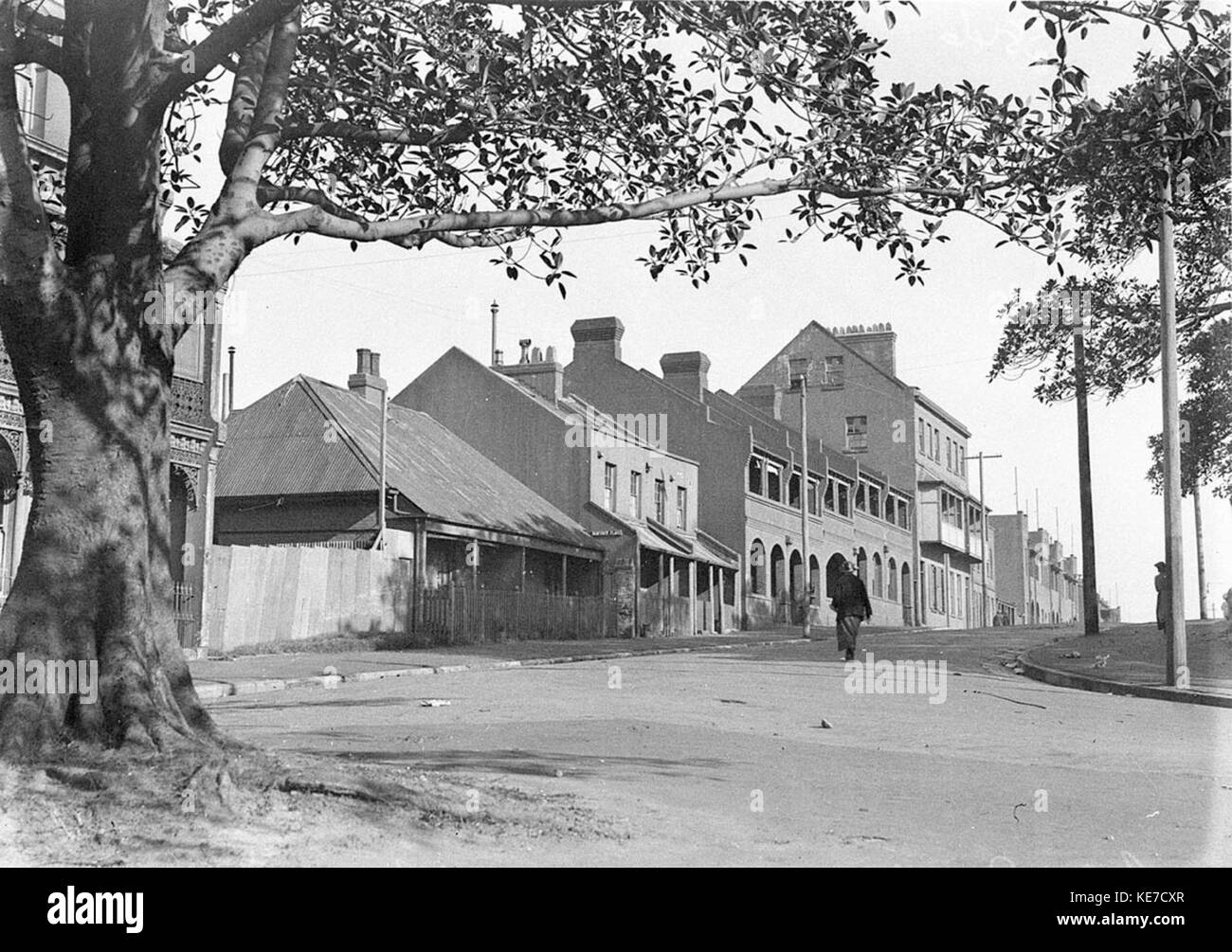 44033 Some old cottages and buildings in the Rocks area Stock Photo