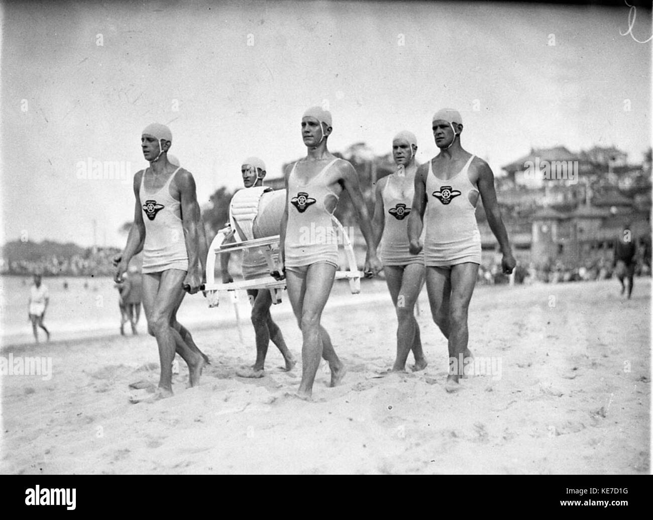 10248 St Kilda Surf Life Saving Team in a rare visit to a Sydney carnival Manly Stock Photo