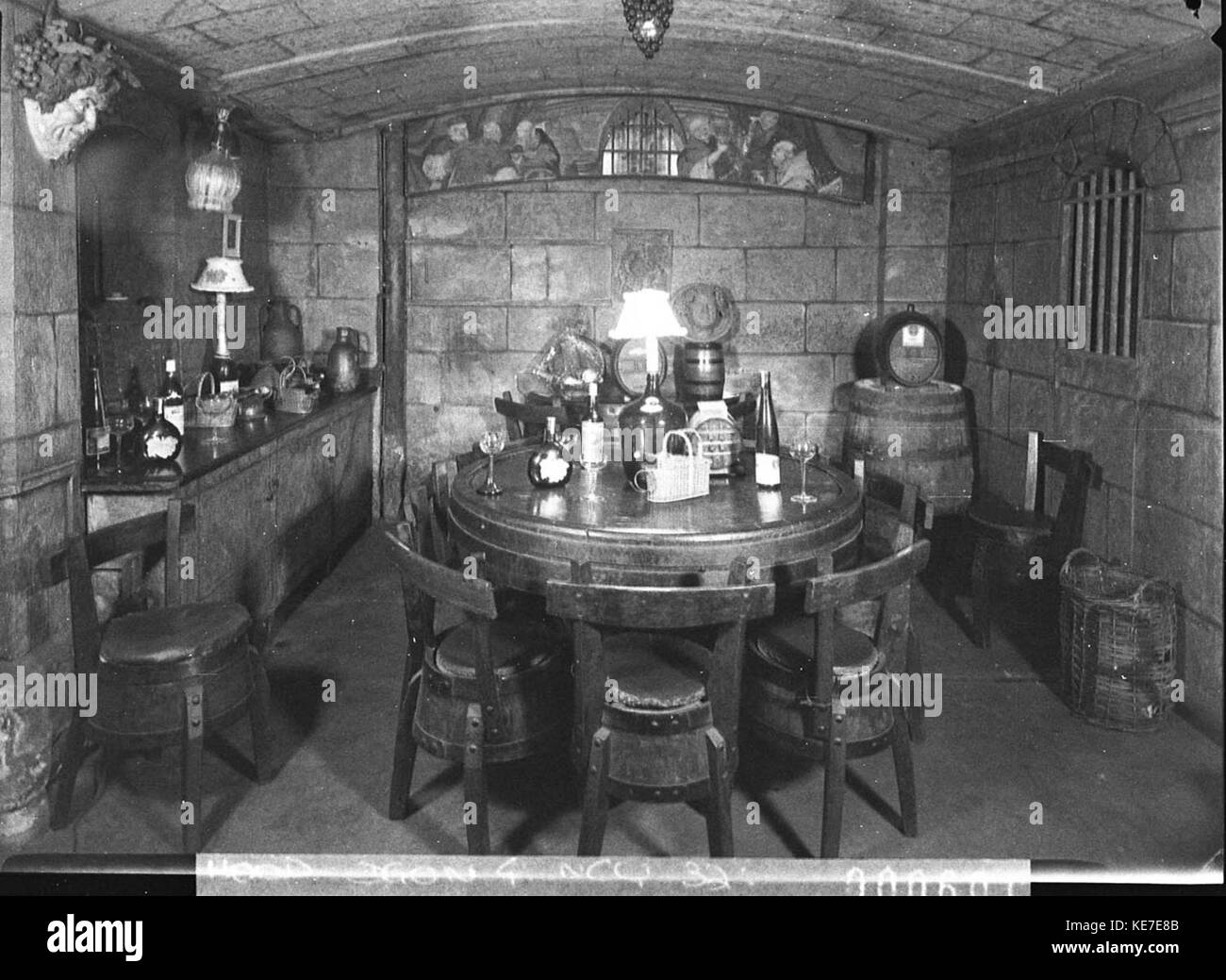 13805 Wine cellar below ground under Burings wine shop and cellars in