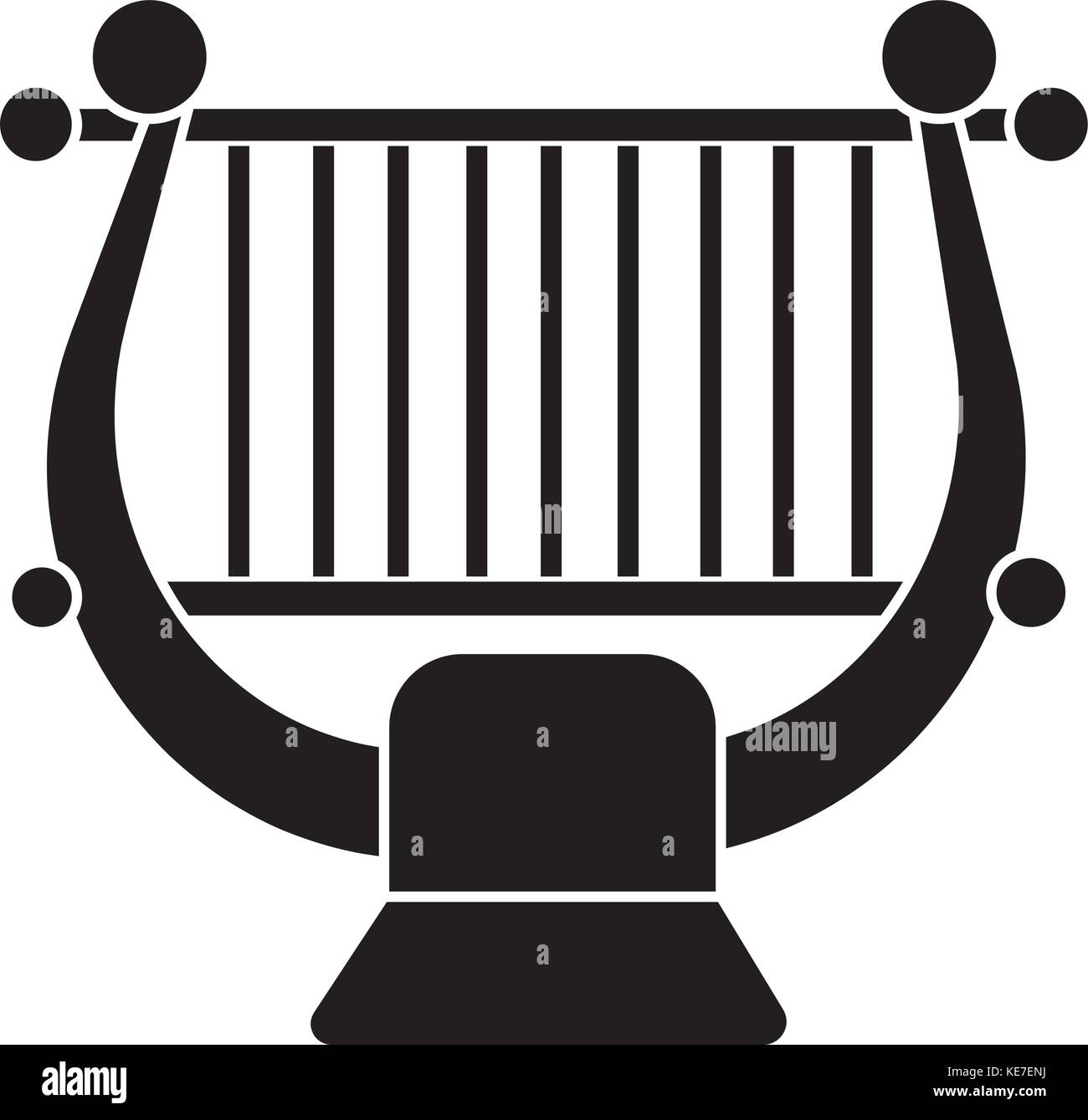 Harp strings close up Stock Vector Images - Alamy