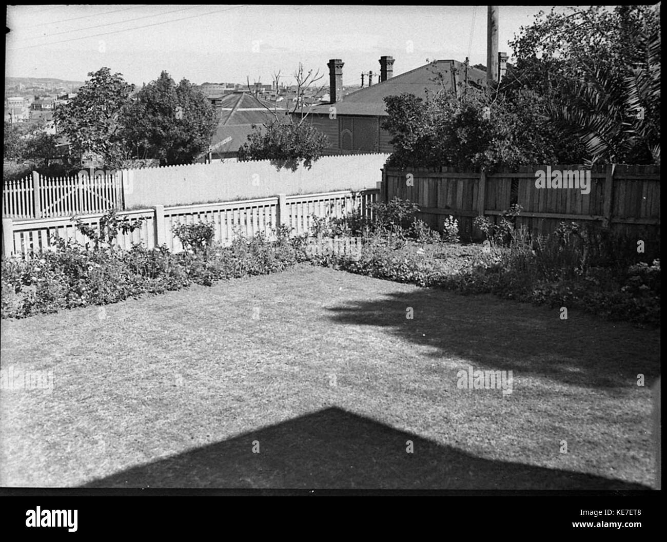 Garden vegetable lawn Black and White Stock Photos & Images - Alamy