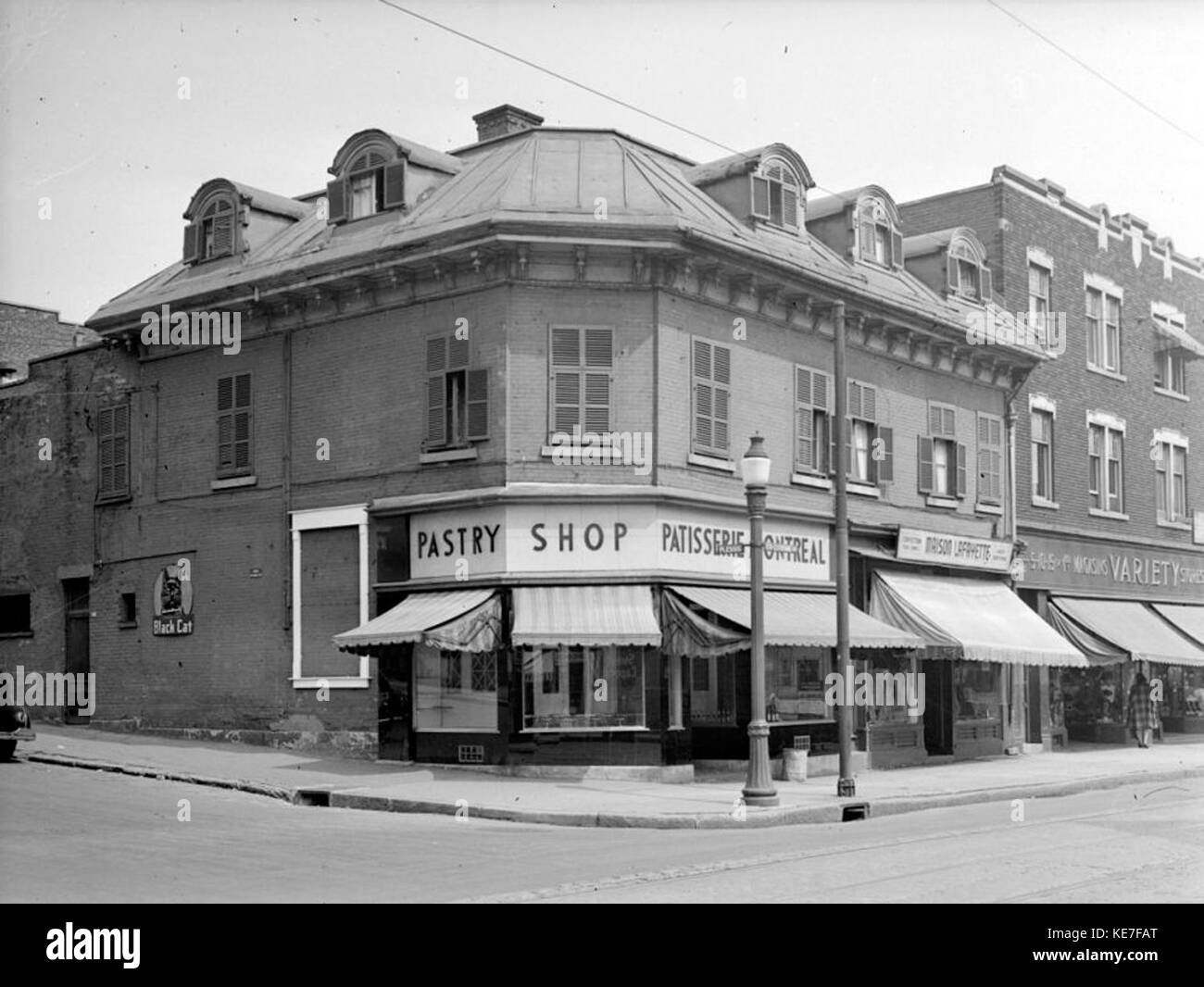 Commercial. Old Place of Business. Plessis and St. Catherine BAnQ