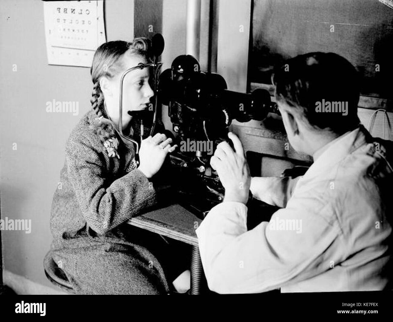 Hospital. Eye Clinic Ste. Justine Hospital BAnQ P48S1P10635 Stock Photo