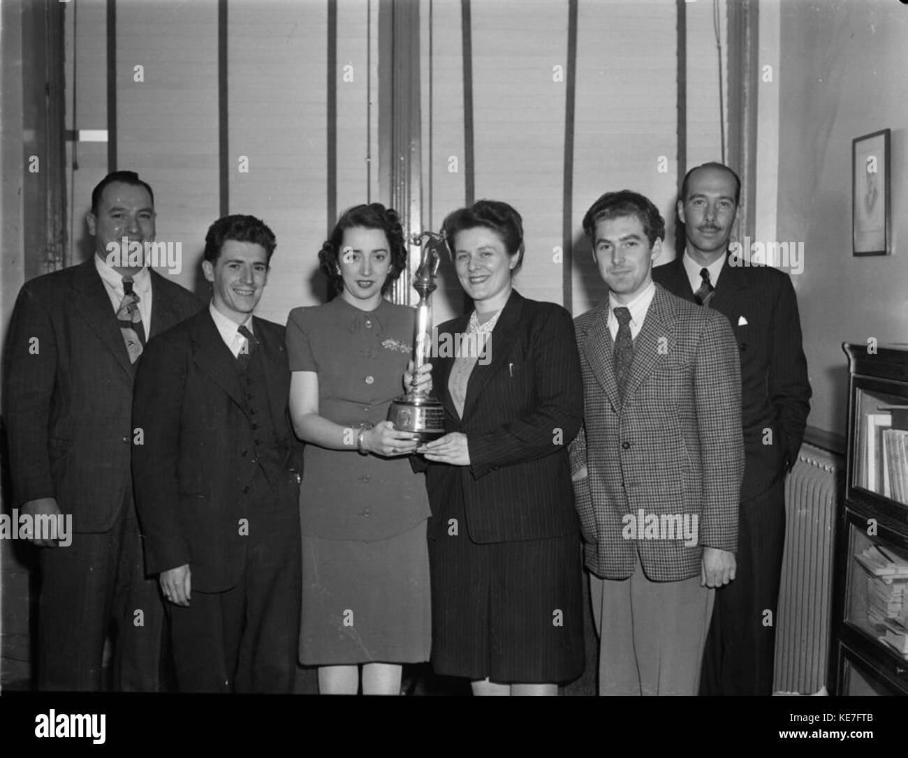 Radio. Group at Radio Canada BAnQ P48S1P23180 Stock Photo Alamy