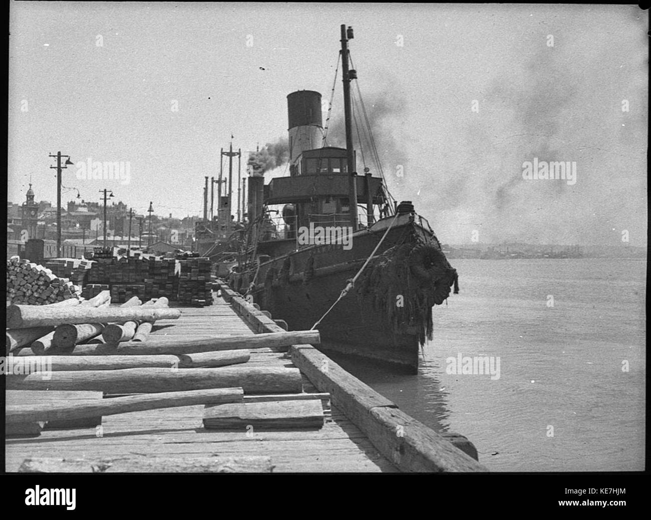 Historic tugboat Black and White Stock Photos & Images Alamy