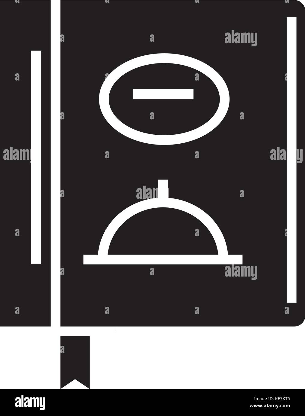 menu - lunch icon, vector illustration, black sign on isolated ...
