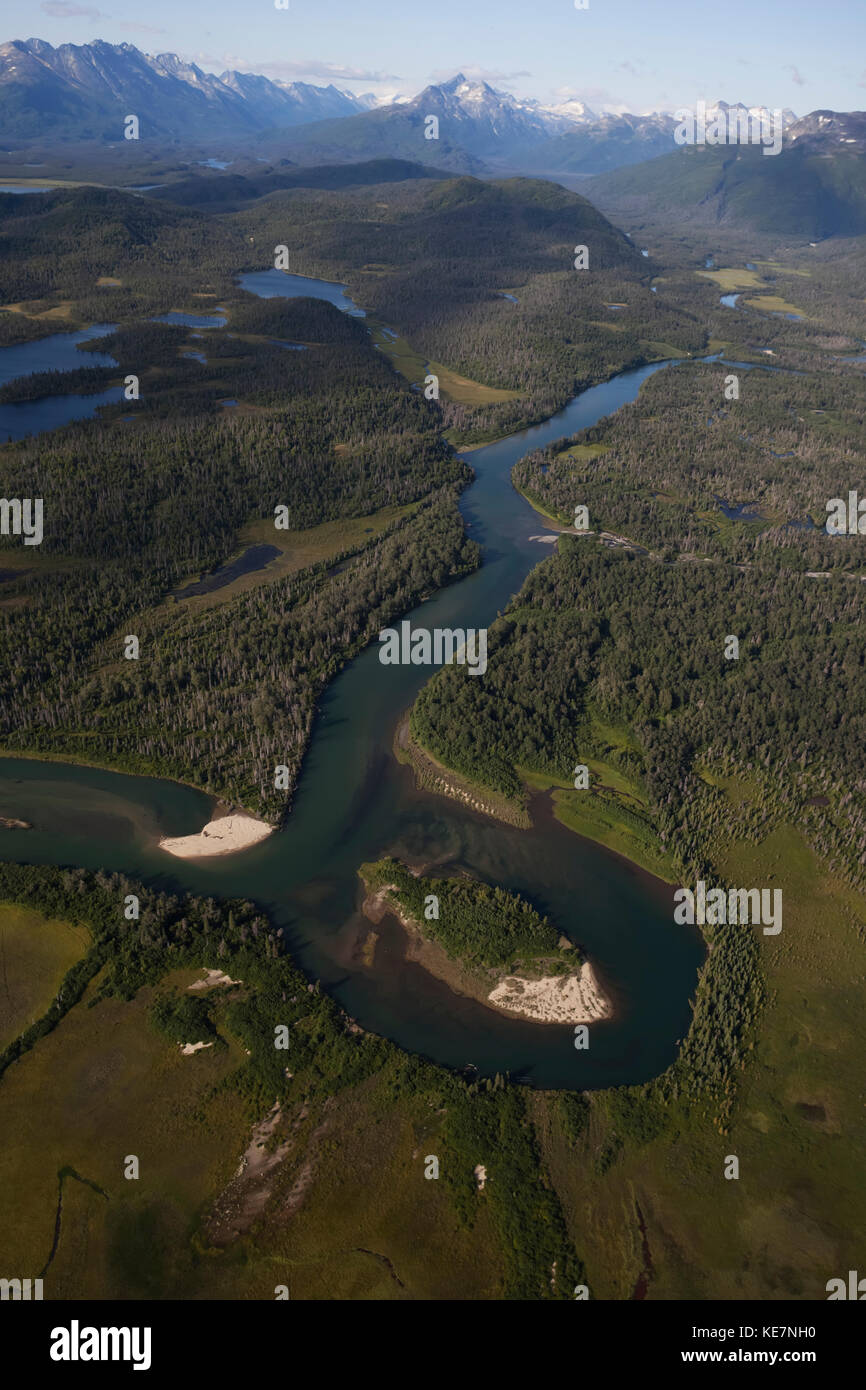 Iliamna River, Lake And Peninsula Borough; Alaska, United States Of America Stock Photo