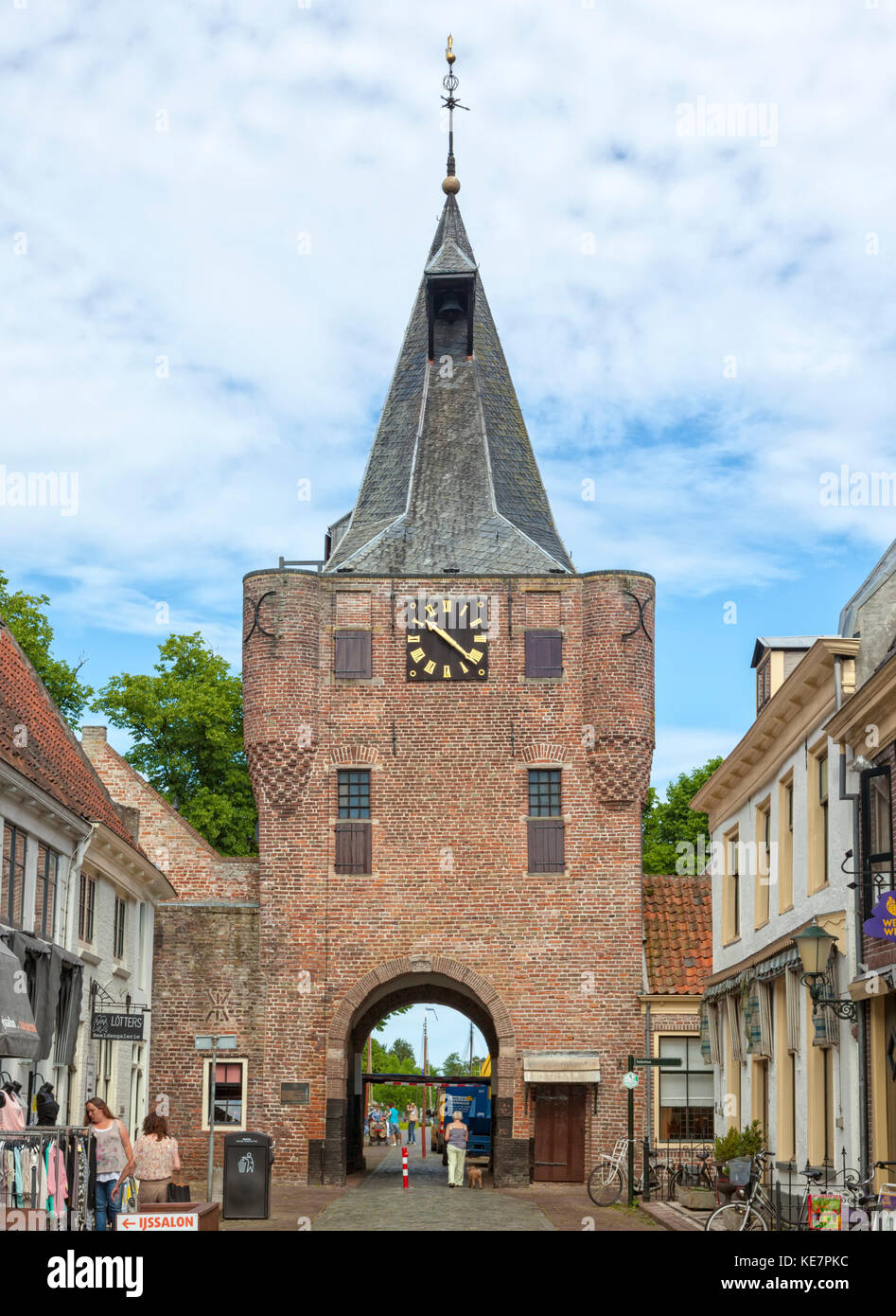 Vischpoort city gate at Elburg, The Netherlands Stock Photo