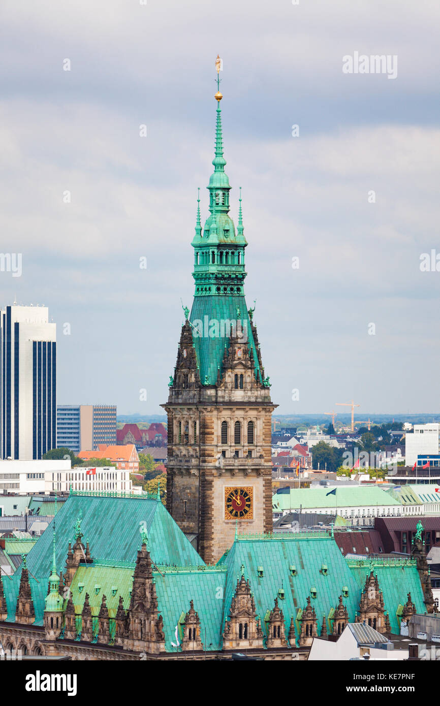 Elevated City View With Town Hall Tower Hi res Stock Photography And Elevated City View With Town Hall Tower Hi res Stock Photography And