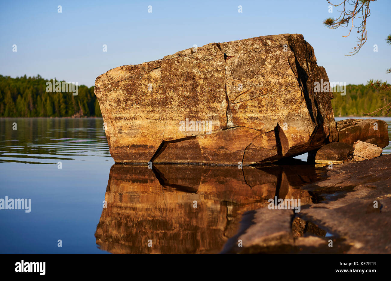 Rock Lake In Algonquin National Park; Ontario, Canada Stock Photo Alamy