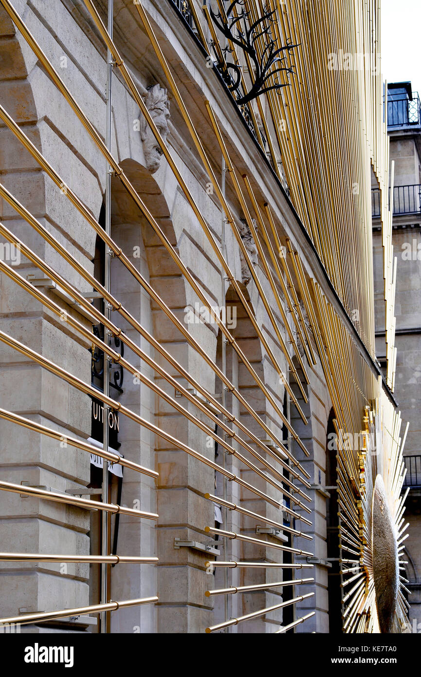 Louis Vuitton flagship store, place Vendôme, Paris - France Stock Photo