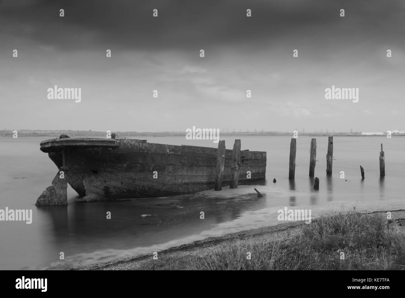 Barge Wreck High Resolution Stock Photography and Images - Alamy