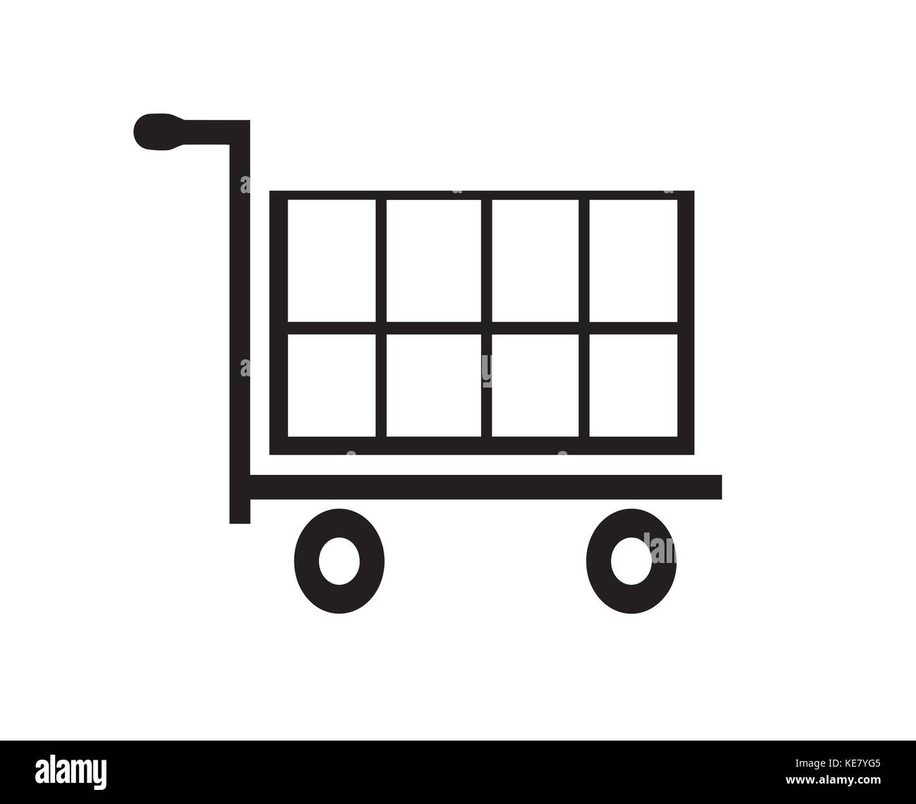 shopping cart icon vector - shopping basket Stock Vector Image & Art ...