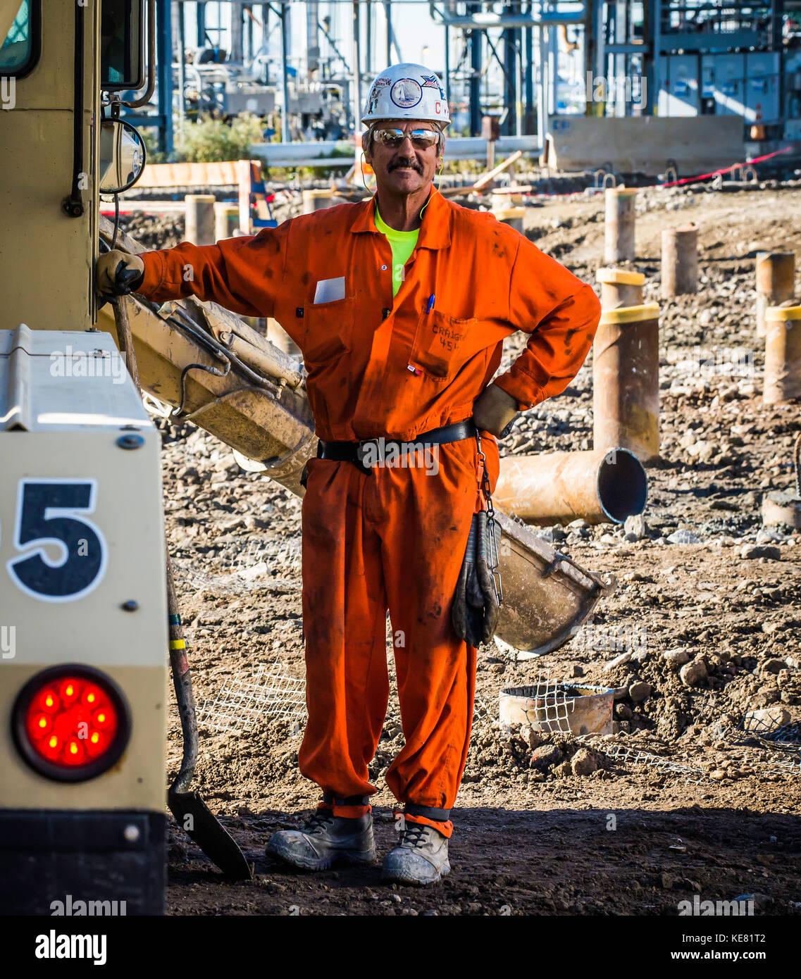 Marcus Hook, NJ, industrial refinery construction Stock Photo Alamy