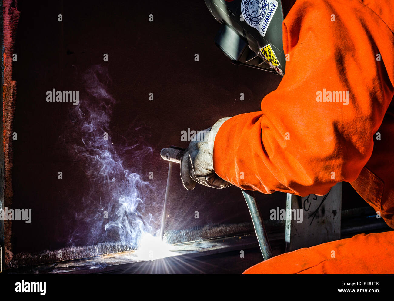 Marcus Hook, NJ, industrial refinery construction Stock Photo Alamy