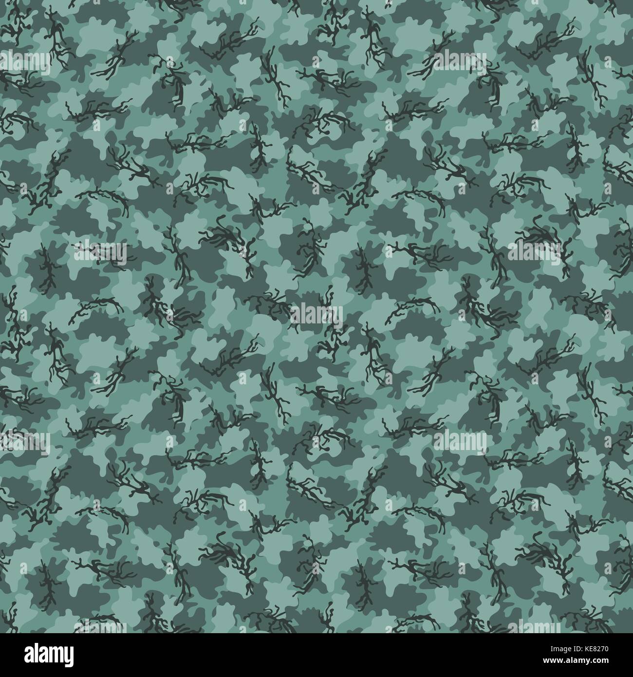Camouflage pattern background seamless vector illustration. Classic ...